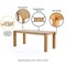 Manhattan Comfort 7-PieceRockaway 70.86 Dining Set with 6 Carrington Chairs in Natural and Light Grey 6-DT02DC089AR-NALG - alternate 6
